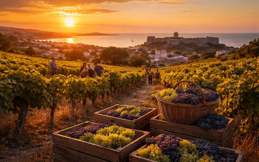 Bağ Bozumunda Bozcaada