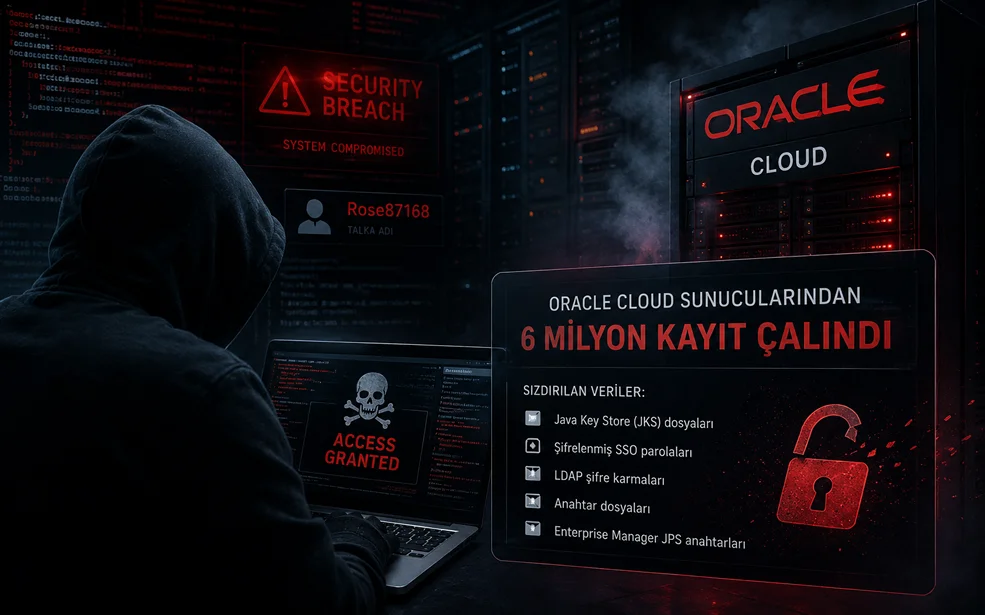 Oracle Cloud Sunucuları Patladı: 6 Milyon Kayıt Çalındı